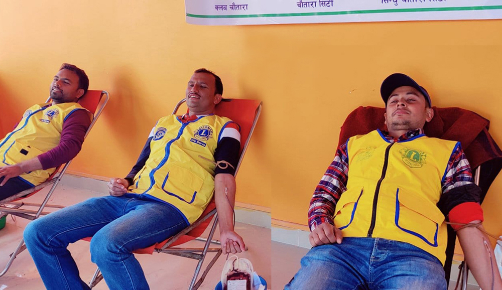 Blood donation in Chautaraa